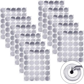 Outus 1 Inch Disposable Eyelash Glue Stickers Waterproof Glue Aluminum Foil Stickers Eyelash Holder Pallet Sticker for Makeup Tool Supplie(32 Sheets, 960 Pieces)