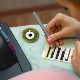 Outus 1 Inch Disposable Eyelash Glue Stickers Waterproof Glue Aluminum Foil Stickers Eyelash Holder Pallet Sticker for Makeup Tool Supplie(32 Sheets, 960 Pieces) Outus 1 Inch Disposable Eyelash Glue Stickers Waterproof Glue Aluminum Foil Stickers Eyelash Holder Pallet Sticker for Makeup Tool Supplie(32 Sheets, 960 Pieces)