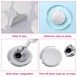 Outus 1 Inch Disposable Eyelash Glue Stickers Waterproof Glue Aluminum Foil Stickers Eyelash Holder Pallet Sticker for Makeup Tool Supplie(32 Sheets, 960 Pieces) Outus 1 Inch Disposable Eyelash Glue Stickers Waterproof Glue Aluminum Foil Stickers Eyelash Holder Pallet Sticker for Makeup Tool Supplie(32 Sheets, 960 Pieces)