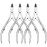 Mudder 4 Packs Cuticle Nippers Upgraded Stainless Steel Cuticle Trimmer Kit Labor Saving Sharp Dead Skin Cutter for Fingernail Toenail Manicure Pedicure Tool