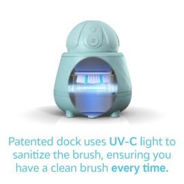 Tao Clean Ona Diamond Orbital Facial Brush and Cleansing Station - Robin\'s Egg Blue - Electric Face Cleansing Brush with Ergonomic Handle, Dual Speed Settings, 2 Piece Set, (BA-0201-RBE-US)