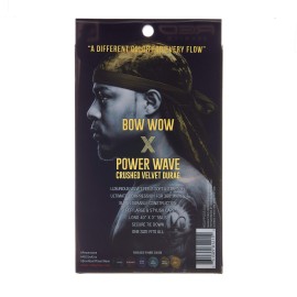 KISS RED Premium Bow Wow X Power Wave Crushed Velvet Durag (Moss Green)