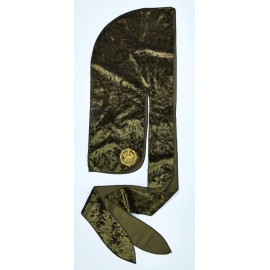 KISS RED Premium Bow Wow X Power Wave Crushed Velvet Durag (Moss Green)