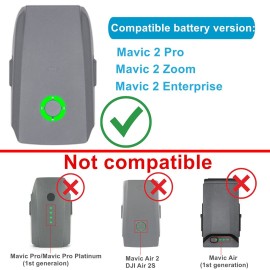 Hanatora 4 in 1 Foldable Battery Charging Hub for DJI Mavic 2 Pro/Zoom/Enterprise Drone,Multiple Charger Accessories with Charge Indicator LCD Display