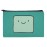 GRAPHICS & MORE Adventure Time BMO Head Makeup Cosmetic Bag Organizer Pouch - Turquoise - Zipper - Unisex - Kid - Travel