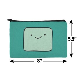 GRAPHICS & MORE Adventure Time BMO Head Makeup Cosmetic Bag Organizer Pouch - Turquoise - Zipper - Unisex - Kid - Travel GRAPHICS & MORE Adventure Time BMO Head Makeup Cosmetic Bag Organizer Pouch - Turquoise - Zipper - Unisex - Kid - Travel