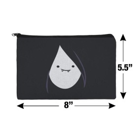 GRAPHICS & MORE Adventure Time Marceline Head Makeup Cosmetic Bag Organizer Pouch - Black - Officially Licensed - Travel