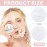 AUEAR, 10 Pack Powder Puffs Washable Pure Cotton Round Makeup Pads 2.36 Inch Cosmetic Face with Ribbon for Loose Foundation (White)