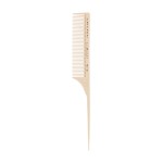 Cricket Silkomb Pro-60 Medium Tooth Rattail Comb - Japanese-Made, Silicone-Injected Design with Seamless Teeth for Precision Sectioning, Teasing, Lifting, and Professional Styling