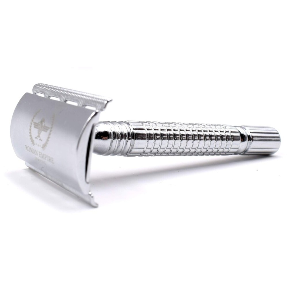 Roman Empire Shaving Double Edge Safety Razor ROMAN EMPIRE SHAVING Augustus with 20 Blades Sampler (Astra-Derby-Shark-Treet) Roman Empire Shaving Double Edge Safety Razor ROMAN EMPIRE SHAVING Augustus with 20 Blades Sampler (Astra-Derby-Shark-Treet)