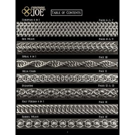 Complete Chainmail Kit - 20 Weave Tutorial Book, 23,000+ Rings(Over 4 Pounds), Clasps, and Tools