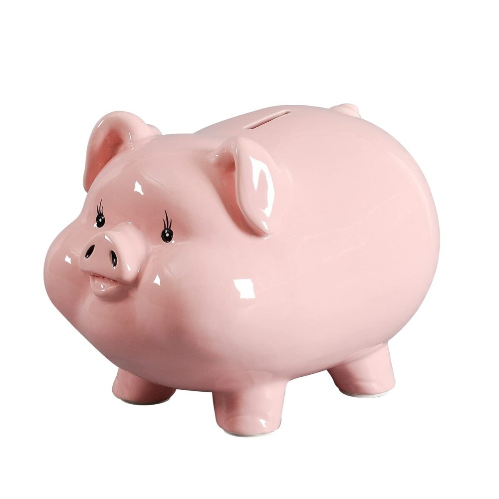PIG WORLD 7 Piggy Bank for Adults,Money Bank,Ceramics Alcancias De Dinero para Adultos Nios,Girls Piggy Bank for Boys,Coin Bank,Modern Home Decor Living Room