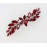 Faship Gorgeous Red Rhinestone Crystal Small Floral Hair Barrette Clip