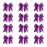 Oaoleer 12PCS 7 Large Glitter Cheer Hair Bows Ponytail Holder Elastic Band Handmade for Cheerleading Teen Girls College Sports (Glitter Purple 12PCS)
