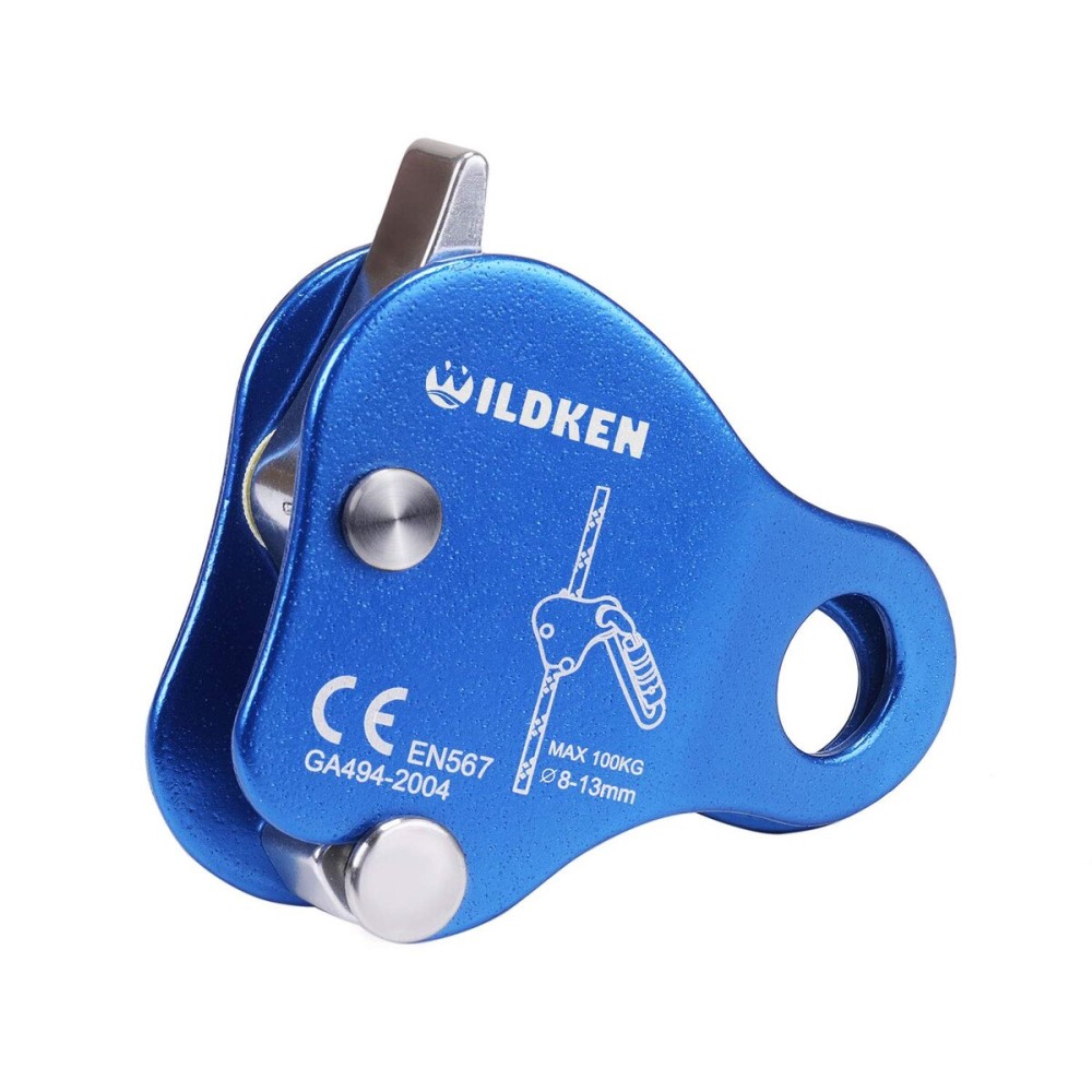 WILDKEN Climbing Ascender Fall Protection Belay Device Climbing Rope Grab for Rock Climbing Mountaineering Tree Arborist Expedition Caving Rescue Aerial Work