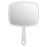 PROTECLE Hand Mirror, Handheld Makeup Mirror with Handle for Barber Hairdressing (Square White 10.3x7.4)