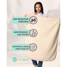 Radia Smart Large Protective Belly Pregnancy Baby Blanket, Organic, 5G Blocking, EMF Blanket, 43x35, 110cmx90cm