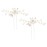 Shegirl Bridal Wedding Hairpin Delicate Pearl Rhinestone Hair Jewelry Manual Silver Headpiece Wedding Accessories for Bridal and Women 2PCS(Silver)