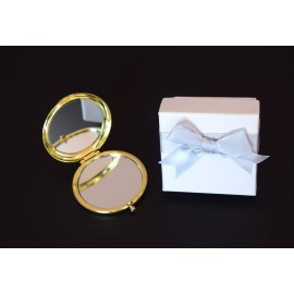 Fnbgl Friendship Personalized Travel Pocket Makeup Mirror Senile Gold Friend BFF Gifts for Women Girls Birthday