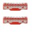 GAMMA+ Replacement Set of 2 Red Forged Cutter Blades fits Gamma+ Absolute Zero and Prodigy Foil Shavers