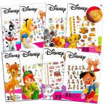 Classic Disney Tattoos Party Favors Mega Assortment ~ Bundle Includes 8 Disney Temporary Tattoo Sheets Featuring Peter Pan, 101 Dalmatians, Bambi, Jungle Book and More (Over 200 Tattoos!)