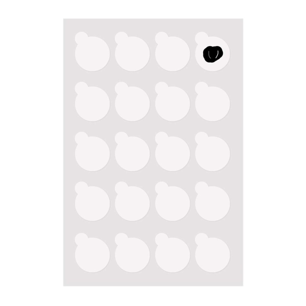 Honbay 20 Sheets 400 Pieces 2.5cm/1inch Disposable Eyelash Extension Glue Pallet Sticker Pad