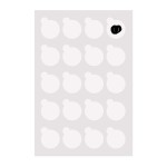 Honbay 20 Sheets 400 Pieces 2.5cm/1inch Disposable Eyelash Extension Glue Pallet Sticker Pad