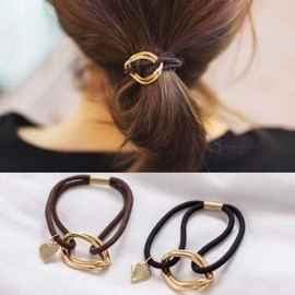 6PCS High Ponytail Holder Metal Leaf Hair Band Rope Wrap Alloy Punk Hair Cuff Elastic Hair Clips Metal Hair Ties Metallic Headwear Holder Fashion Hair Accessories For Ladies Toddler Thick Hair