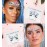 iMethod Mermaid Face Jewels - Stick On Gems, Rave Accessories for Festival & Holiday Costumes, 6 Pcs, Multicolored