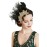 BABEYOND 1920s Flapper Hair Clip 20s Great Gatsby Headpiece 1920s Flapper Gatsby Hair Accessories (Peacock)