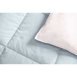 Royal Hotel Bedding Reversible Baby Blanket, Kids Blankets, Hypoallergenic Down Alternative Medium Warmth, 30 by 40 Inches, Set of 2, Blue - White