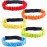 Augshy 5 Pcs 3 Legged Race Bands, Colorful Elastic Tie Rope Bands for Carnival Relay Race, Field Day Games, Adults Outdoor Team Game Party Supplies