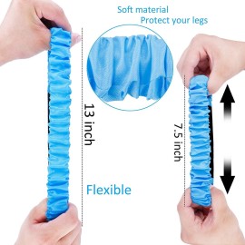 Augshy 5 Pcs 3 Legged Race Bands, Colorful Elastic Tie Rope Bands for Carnival Relay Race, Field Day Games, Adults Outdoor Team Game Party Supplies