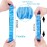 Augshy 5 Pcs 3 Legged Race Bands, Colorful Elastic Tie Rope Bands for Carnival Relay Race, Field Day Games, Adults Outdoor Team Game Party Supplies