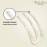 French Amie Tri Prongs Ivory Cream Nougat 3 Handmade Cellulose Acetate Bun Holder Chignon Hair Pin Stick