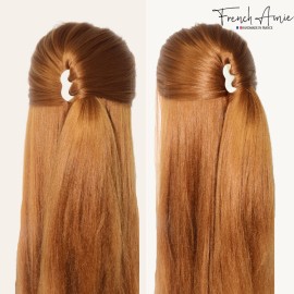 French Amie Tri Prongs Ivory Cream Nougat 3 Handmade Cellulose Acetate Bun Holder Chignon Hair Pin Stick French Amie Tri Prongs Ivory Cream Nougat 3 Handmade Cellulose Acetate Bun Holder Chignon Hair Pin Stick