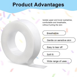fenshine Lash Tape, 8 Rolls PE Micropore Medical Tape for Eyelash Extension, Fabric Tape for False Eyelash Patch Makeup Tool 0.5 inch x 29.5 ft,Translucent (8Rolls) fenshine Lash Tape, 8 Rolls PE Micropore Medical Tape for Eyelash Extension, Fabric Tape for False Eyelash Patch Makeup Tool 0.5 inch x 29.5 ft,Translucent (8Rolls)