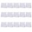 Arroyner 20 PCS Mini Clear Makeup Bag Small Clear Plastic Cosmetic Bags with Zipper Travel Toiletry Makeup Bag