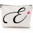 E Initial Monogram Personalized Travel Makeup Bag,Cosmetic Bag Gifts with Zipper Waterproof(Makeup bag-Letter E)