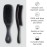 Diane Boar Curved Wave Brush for Men and Women - Black, Soft Bristles for Fine to Medium Hair - Use for Detangling, Smoothing, Wave Styles, Soft on Scalp, Restore Shine and Texture
