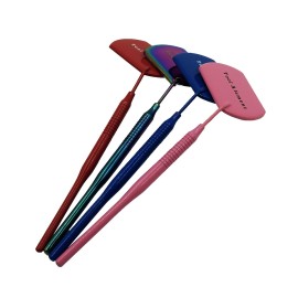 BNP 1 Pc Stainless Steel Square Beauty Color Detachable Large Lash Mirror for Salon Home Eyelash Extensions Accessories For Eyelash Extensions Supplies (Blue)