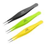 Majestic Bombay Fine Point Tweezers for Women and Men - Splinter Ticks, Facial, Brow and Ingrown Hair Removal-Sharp, Needle Nose, Surgical Tweezers Precision Pluckers best tweezers for chin hair