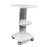 Aluminum Alloy Trolley Stand Assembled For Ultrasonic Cavitation RF Machines Salon Spa Beauty Tattoo Rolling Cart Tray USA STOCK (White)