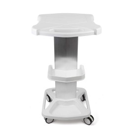 Aluminum Alloy Trolley Stand Assembled For Ultrasonic Cavitation RF Machines Salon Spa Beauty Tattoo Rolling Cart Tray USA STOCK (White)