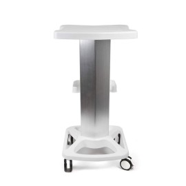 Aluminum Alloy Trolley Stand Assembled For Ultrasonic Cavitation RF Machines Salon Spa Beauty Tattoo Rolling Cart Tray USA STOCK (White)
