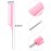 16 Pcs Rat Tail Comb Foiling Steel Pin Parting Fiber Heat Resistant Teasing Combs with Pintail for Women Girls Hair Styling(Pink)