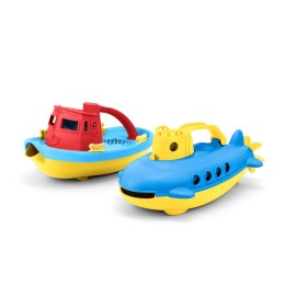 Green Toys Tug Boat & Submarine Combo Pack