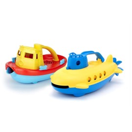 Green Toys Tug Boat & Submarine Combo Pack