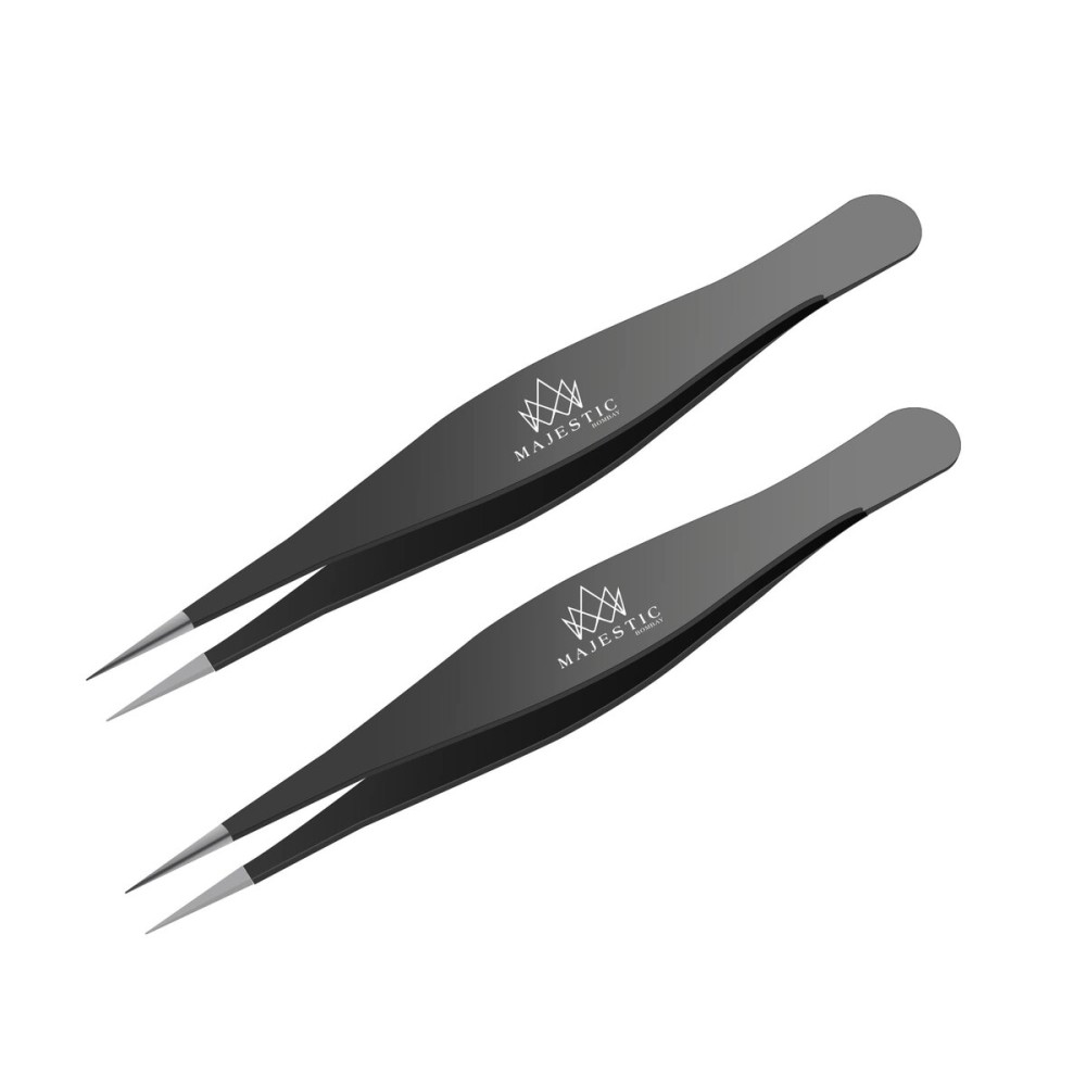 Majestic Bombay Fine Point Tweezers for Women and Men - Splinter Ticks, Facial, Brow and Ingrown Hair Removal-Sharp, Needle Nose, Surgical Tweezers Precision Pluckers best tweezers for chin hair Majestic Bombay Fine Point Tweezers for Women and Men - Splinter Ticks, Facial, Brow and Ingrown Hair Removal-Sharp, Needle Nose, Surgical Tweezers Precision Pluckers best tweezers for chin hair