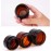 5Pcs 10ml 0.35oz Travel Size Empty Refillable Amber Glass Cosmetic Containers Round Sample Jars Pot Vial Bottle with Inner Liners and Black Lids for Face Creams Lotions and More
